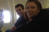 Jared and Momma Enjoying the Flight