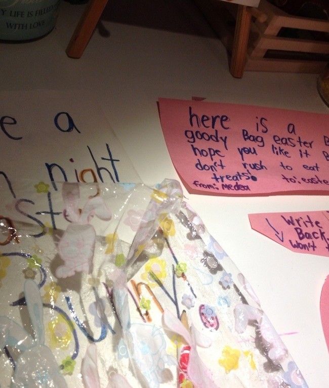 Medea’s Message for The Easter Bunny