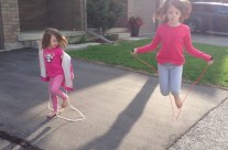 Medea and Tanit Skipping