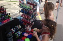 Shopping for Nail Polish at Bayfest