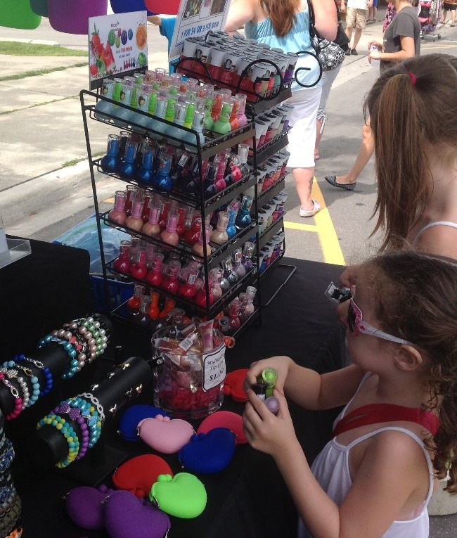 Shopping for Nail Polish at Bayfest