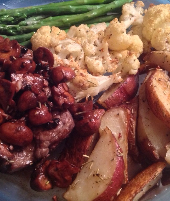 Daddy’s New Year’s Steak Dinner