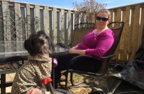 Momma and Rooby Enjoying the Easter Sun