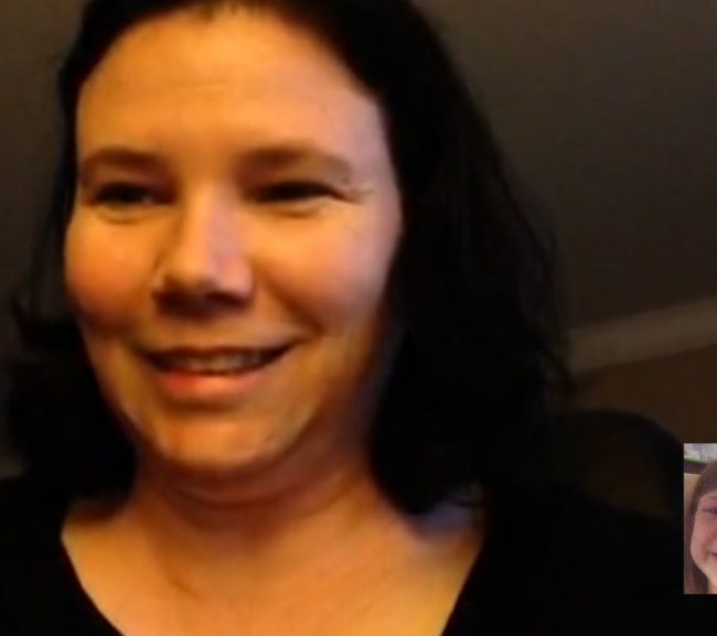 Chatting with Momma on Facetime